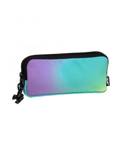 MILAN 3-zip Pencil Case Sunset Green