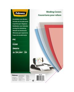 Fellowes PVC Binding Cover A4 100x150M Transparent