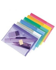 Folders Self Adhesive Hook and Loop Fastener A4 12 PCS Assorted colors