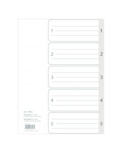 1-5 Index Dividers in PP