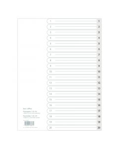 1-20 Index Dividers in PP