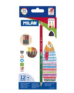 MILAN 12 Double-sided Colored Pencils