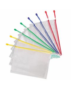 Folder with Zipper Closure A4 8 PCS Assorted Colors