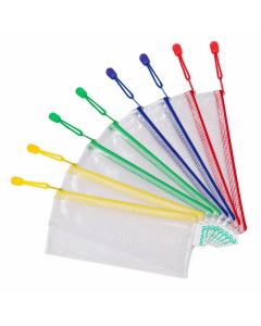 Storage bag with zipper 250mm x 130mm 8 PCS Assorted colors