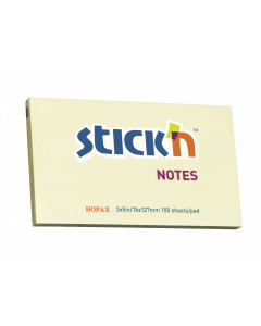 Note Pad 76x127 100 Sheets Yellow