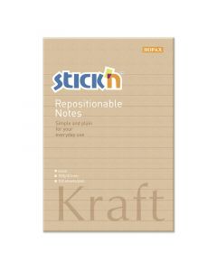 Note Pad 150x101 100 Sheets Ruled Kraftpaper Brown