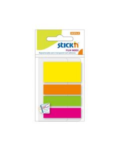 Index Tabs 3pcs 45x12 1pcs 45x25 45 Sheets Assorted Neon