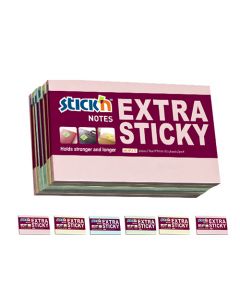 Notes Extra Sticky Multipack 6 pcs 76x127 90 Sheets Pastel 