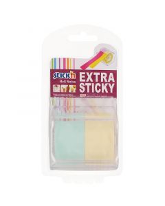 Notes on a roll Extra Sticky 25mm x10mtr Assorted