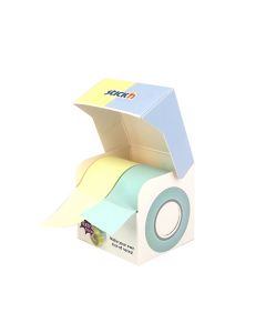 Roll Note Extra Sticky FSC 2x25mmx10m Pastel Yellow/Blue