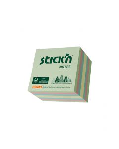 FSC Sticky Notes Cube 400 sheets 76x76mm Assorted 4 Colors Green|Pink|Blue|Yellow