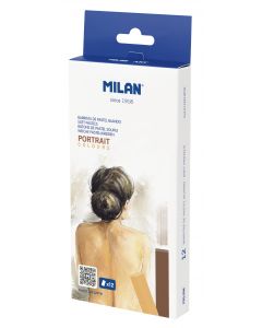 Milan Art 12 Pack Soft Pastel Sticks Portrait 