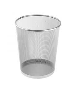 Wastebasket 11 Liter Silver