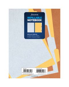 Filofax Index for Notebook Metallic A5 6 pcs