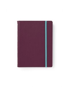 Filofax Notebook A5 Ruled Plum