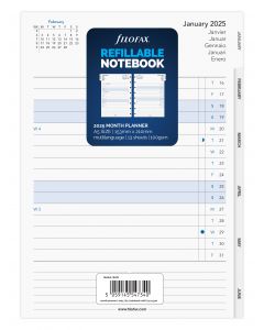 Filofax Monthly Planner Notebook A5 2025