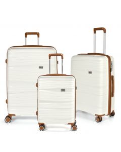 RW Travel Alfrida Collection 3-set Suitcase White