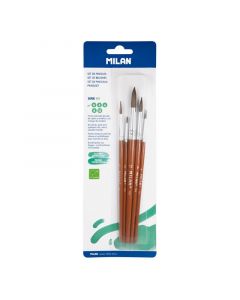 MILAN Paintbrushes Blister Pack 5 Pack