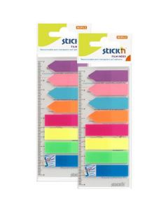 Index Tabs Assorted Neon 2 Pack