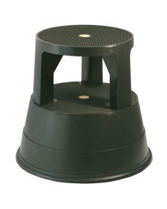 Step Stool Plastic Black 39cm