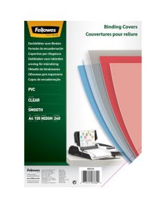 Fellowes PVC Binding Cover A4 100x240M Transparent