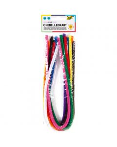 Chenille Wire 50 x 0,8 cm 10pcs Multi Coloured