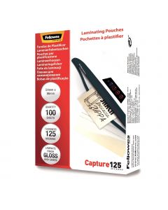 Fellowes Laminating Pouches 60x90mm Gloss 100pcs 250 Micron100st